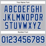 Maillot de baseball gris personnalisé Royal Authentic à rayures blanches Maillot de baseball gris personnalisé Royal Authentic à rayures blanches