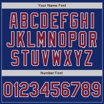 Maglia da baseball personalizzata Crimson-White Tone Two Royal Autentica