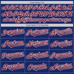 Maglia da baseball personalizzata Crimson-White Tone Two Royal Autentica
