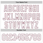 Maglia autentica personalizzata Fuckit Bay Baseball Revzzz Bianco Arancione-Cremisi 3D Maglia autentica personalizzata Fuckit Bay Baseball Revzzz Bianco Arancione-Cremisi 3D