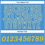 Maillot de baseball authentique Custom Powder Or-Blanc-Bleu Maillot de baseball authentique Custom Powder Or-Blanc-Bleu