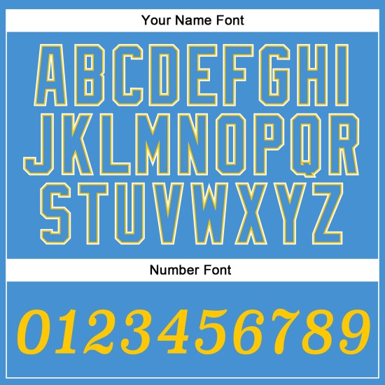 Maillot de baseball authentique Custom Powder Or-Blanc-Bleu Maillot de baseball authentique Custom Powder Or-Blanc-Bleu