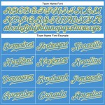 Maillot de baseball authentique Custom Powder Or-Blanc-Bleu Maillot de baseball authentique Custom Powder Or-Blanc-Bleu