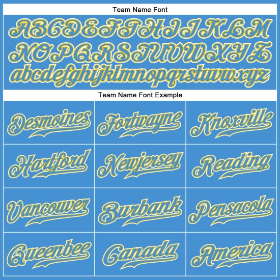 Maillot de baseball authentique Custom Powder Or-Blanc-Bleu Maillot de baseball authentique Custom Powder Or-Blanc-Bleu