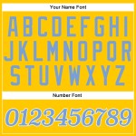 Maillot de baseball authentique léger bleu-blanc doré personnalisé