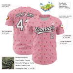 Maglia da baseball autentica rosa, bianca e nera, con cuore 3D, luce e amore, personalizzata per San Valentino Maglia da baseball autentica rosa, bianca e nera, con cuore 3D, luce e amore, personalizzata per San Valentino