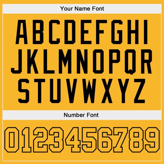 Maglia da baseball personalizzata autentica color oro-nero