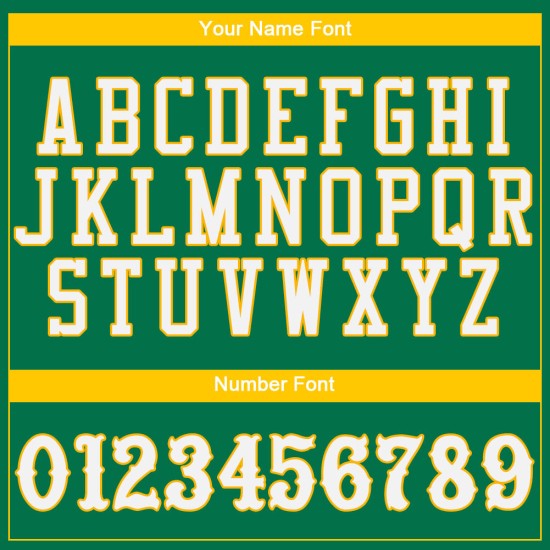 Maglia da baseball verde personalizzata Kelly autentica bianco-oro Maglia da baseball verde personalizzata Kelly autentica bianco-oro