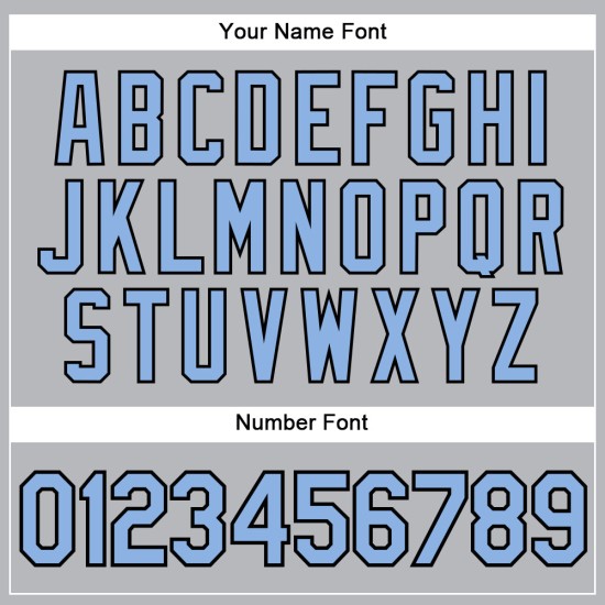 Maillot de baseball gris authentique à rayures bleues et noires claires Maillot de baseball gris authentique à rayures bleues et noires claires