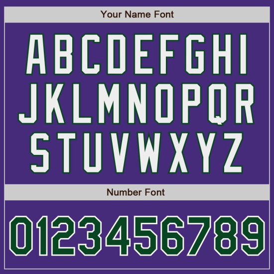 Maillot de baseball authentique à rayures fines, blanc, violet, vert, personnalisé Maillot de baseball authentique à rayures fines, blanc, violet, vert, personnalisé